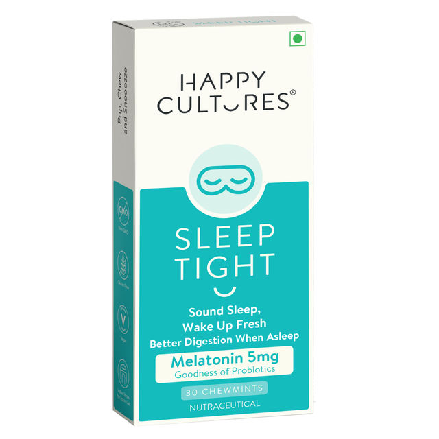 Happy Cultures Sleep Tight | Melatonin 5mg | Non-Habit Forming |30pcs