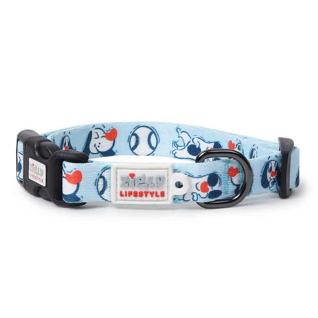 Zigly Lifestyle Doodle Collar Blue - Large