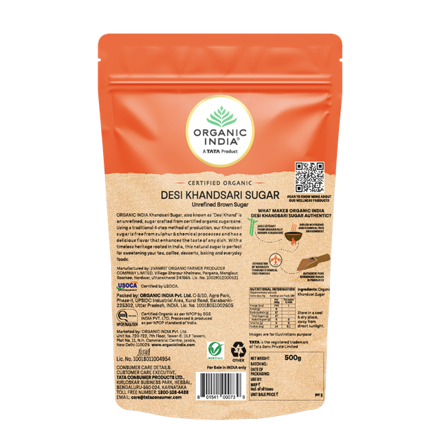 Organic India Khandsari Sugar Pouch