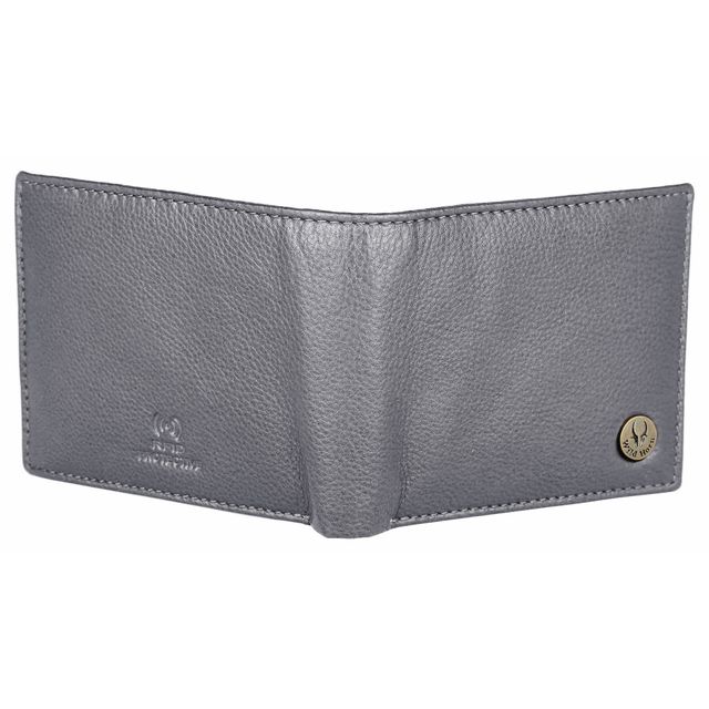 Wildhorn Men's Genuine Leather Bi-fold Wallet | Grey