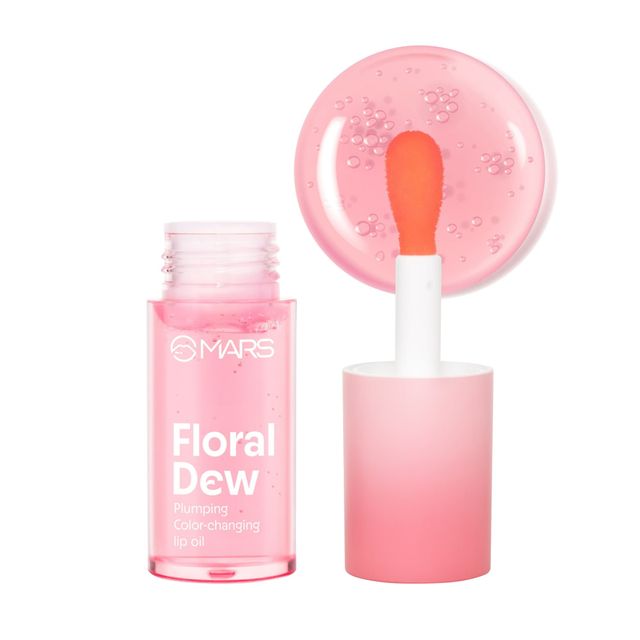 MARS Cosmetics Plumping Color Changing Lip Oil (4.8ml) (FLORAL DEW) With Fat Applicator