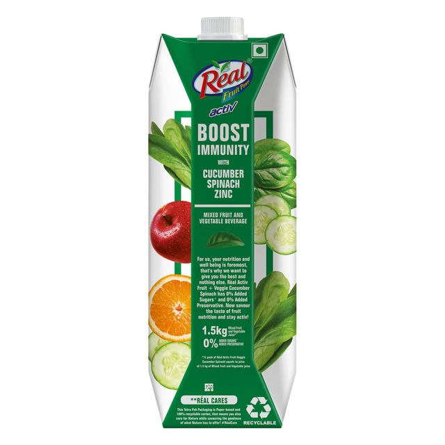 Dabur Real Activ Cucumber Spinach Health Juice