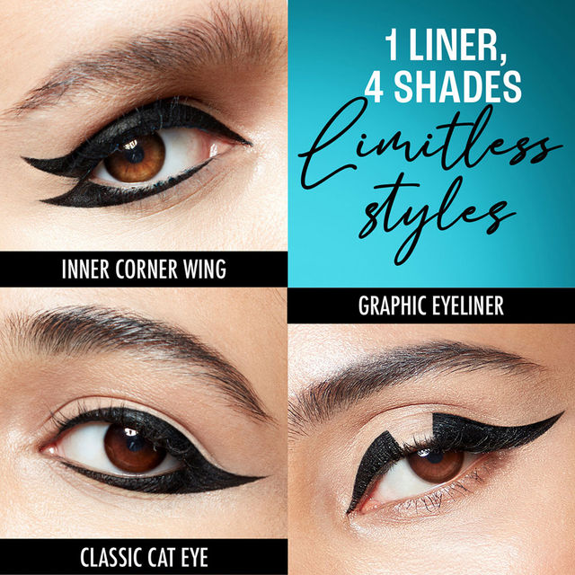 Lakme Elle 18 Eye Drama Kajal Super Black(0.35gms) & Lakme Eyeconic Eyeliner - Black | Waterproof(4.5ml) Combo