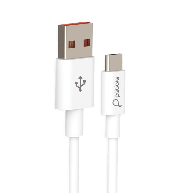 Pebble PWC34 Power 25B White 25W QC + PD | with A to C Cable Wall Charger