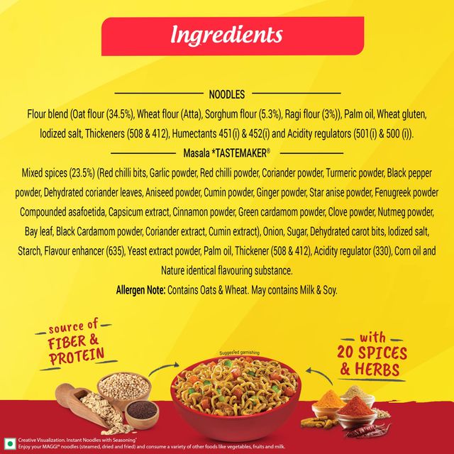 Maggi Nutri-Licious Oats with Millets Noodles 298 g Combo