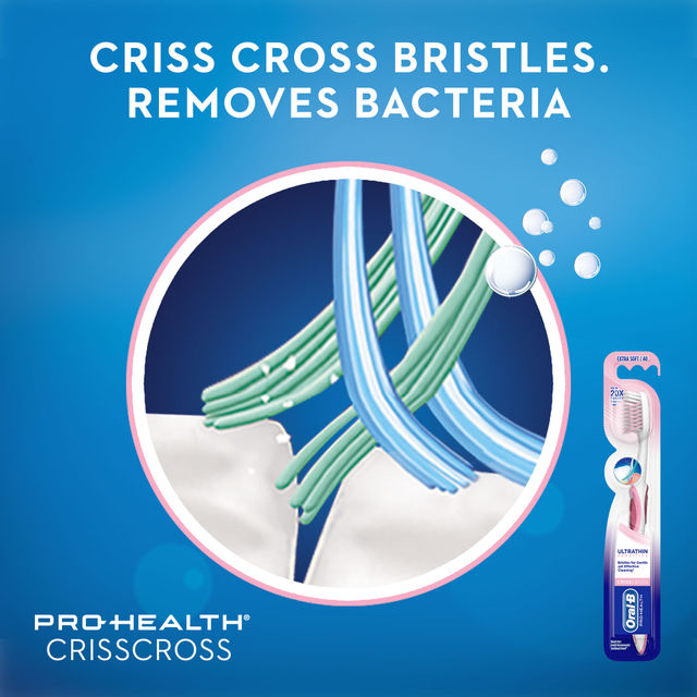 Oral-B Crisscross Sensitive Ultrathin Manual Adults Toothbrush