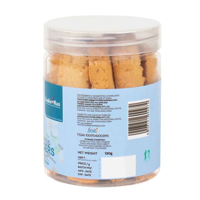 Cookie Man Almond Fingers Cookies Biscuits