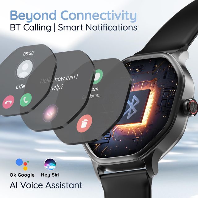 Pebble Hive - Octagon HD Display, Bluetooth, Health Monitoring Smart Watch