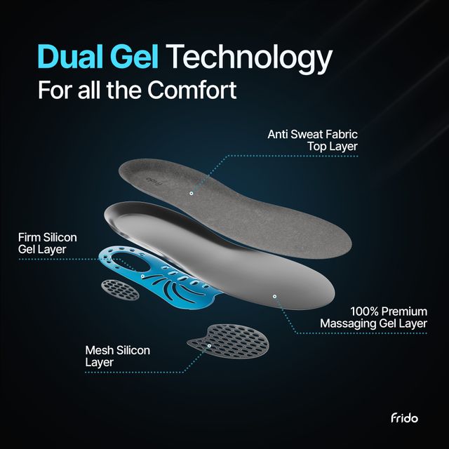 Frido Dual Gel Insoles - Regular | 8-13