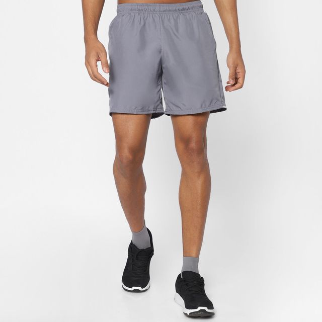 Decathlon Men's Solid Shorts | Grey - L