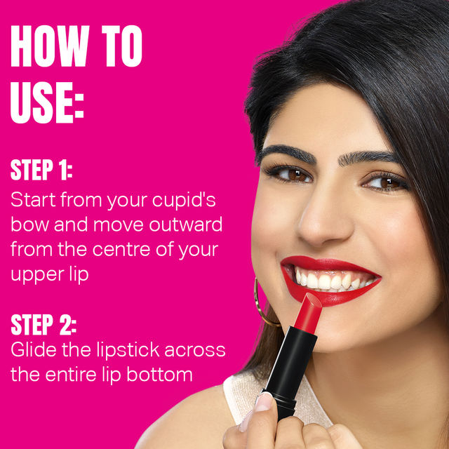 Elle 18 Color Pop Matte Lipstick - Quick Drying | Highly Pigmented | with Vitamin E - Pink Kiss