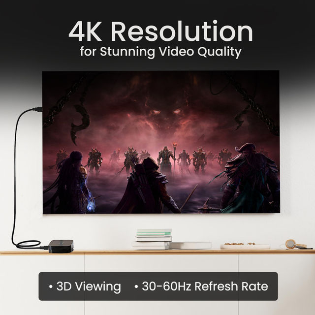 Ambrane 3M High Speed Hdmi Cable Supports 3D, 4K, Arc & Cec For Hdmi-Enabled Devices Ahdms-30