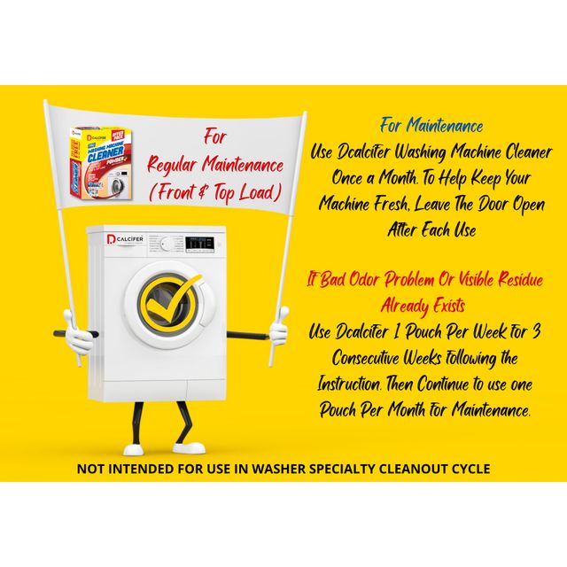 Dcalcifer Washing Machine Cleaner And Descaler Powder