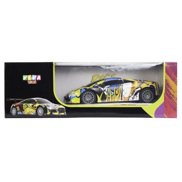 Hamleys 1:24 Veva Hi Speed Rc Car Rov Grafitti, Remote Control Toy