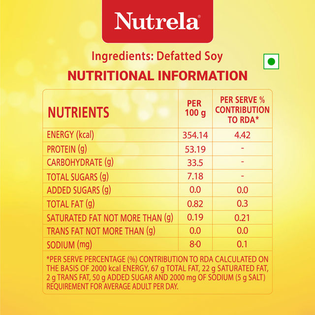 Nutrela 100% Vegetarian Soya Chunks