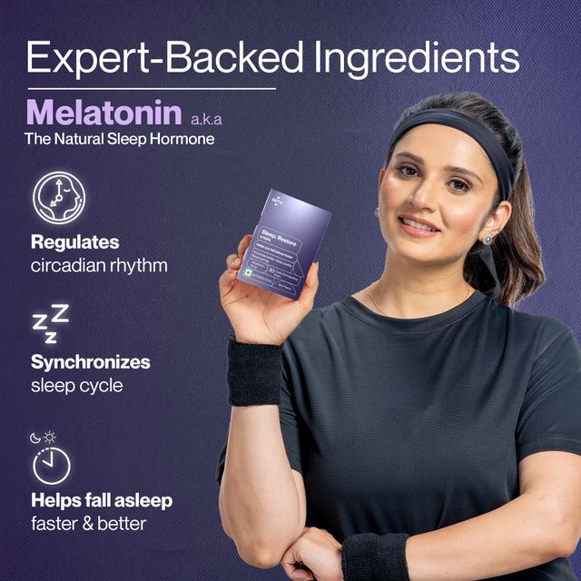 Setu Sleep Restore Melatonin Sleep Supplement Strips For Relaxation (Mint)