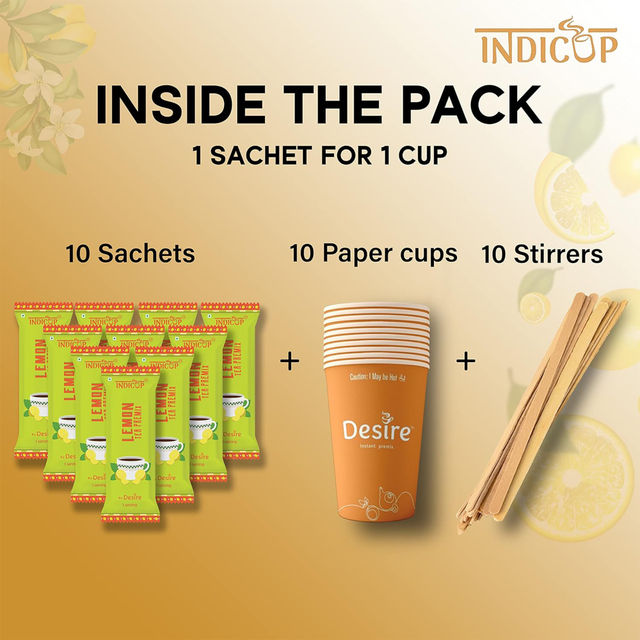 Indicup Lemon Tea Premix Instant Black Tea