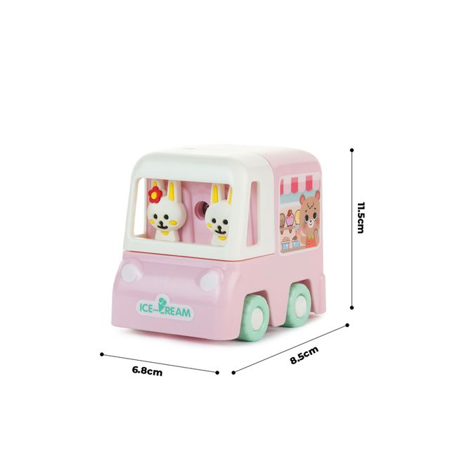 Qips Car Shaped Rotary Machine Pencil Sharpener - 308 Pink