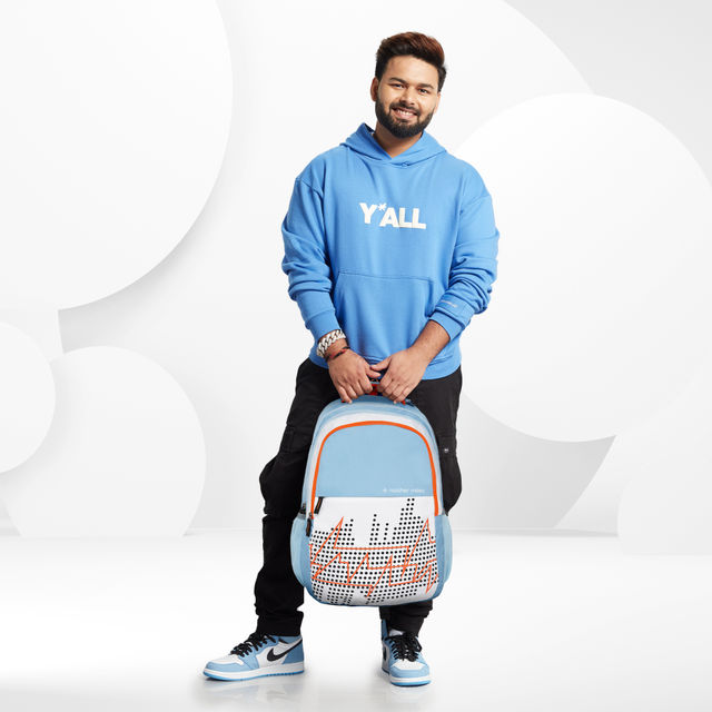 Nasher Miles Pulse Backpack- Unisex- 3 Compartment Bag- White- 45L