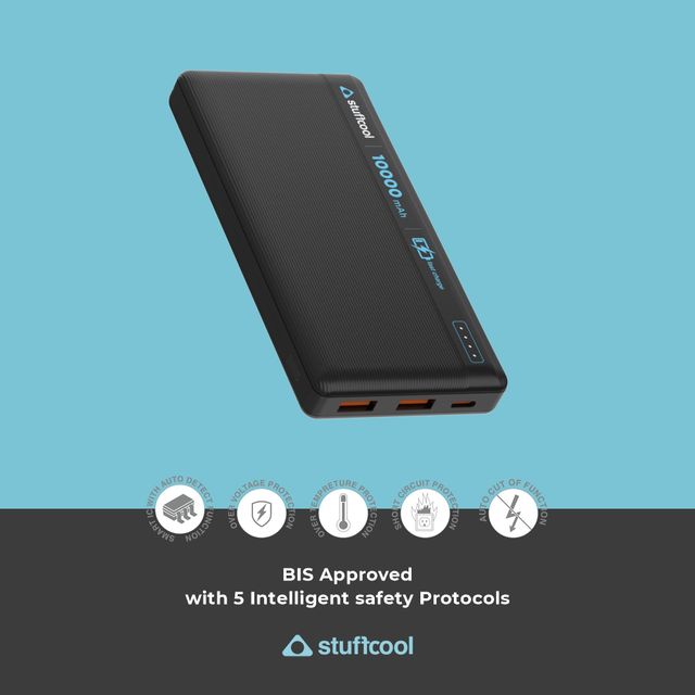 Stuffcool Major 10000mAh 20W Type C PD Powerbank | Fast Charging