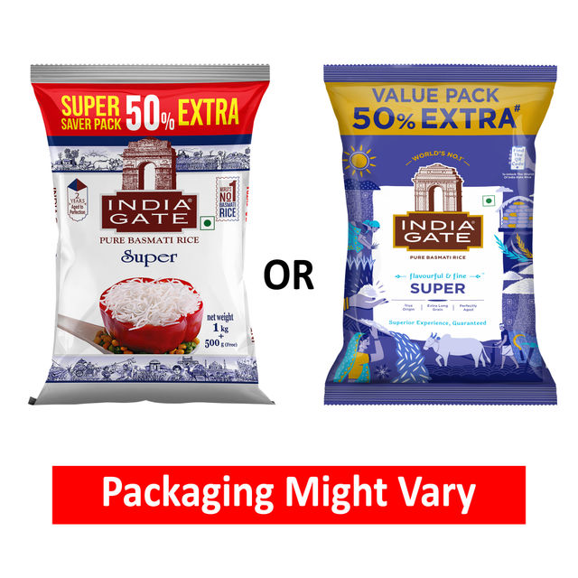 India Gate Flavourful and Fine Super Basmati Rice | Perfectly Aged Rice