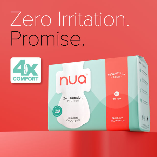 Nua Complete Comfort Pads Heavy Flow Essentials Pack (30XL+)