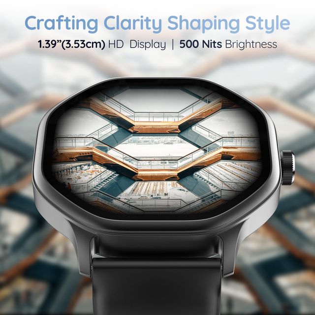 Pebble Hive - Octagon HD Display, Bluetooth, Health Monitoring Smart Watch
