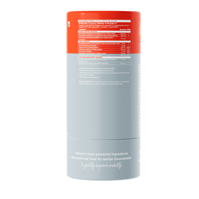 Wellbeing Nutrition Slow Bone Support Vitamin Supplements, Glucosamine, Chondroitin, Calcium