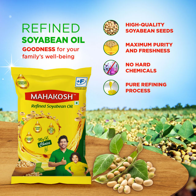 Mahakosh Refined Soyabean Oil | Pouch 770 g Combo