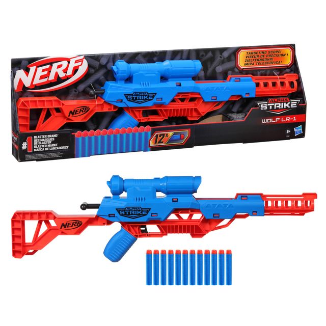 Hasbro Nerf Alpha Strike Wolf LR-1 - Action-Packed Dart Blaster