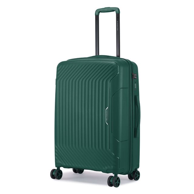 Nasher Miles Coorg Check-In Hard Side Polypropylene 28 Inch-75 cm Trolley Bag (Olivegreen)