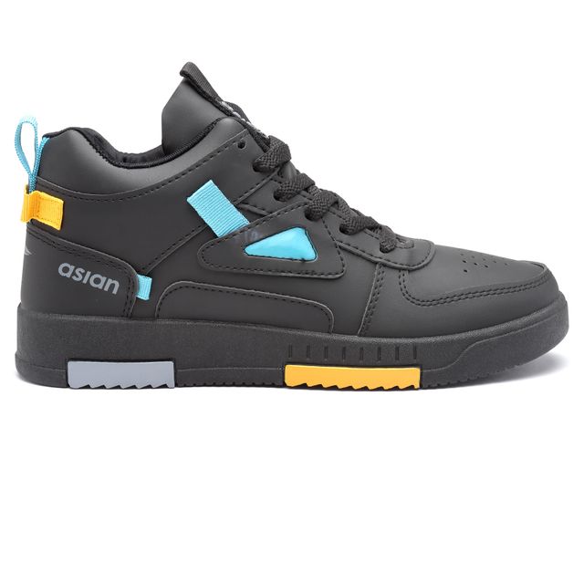 Asian Tarzan-11 High Top Sneakers | Men | Black | UK 7