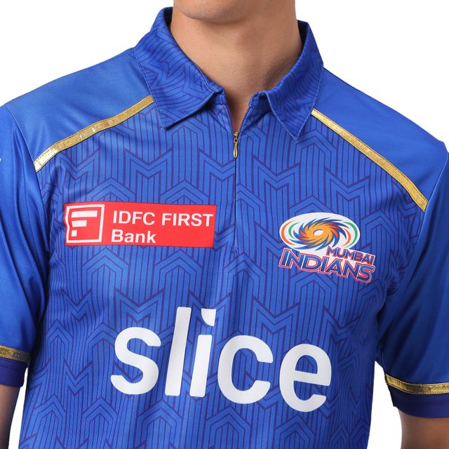 PlayR MI - IPL Fan Men's 100% Polyester Jersey - L