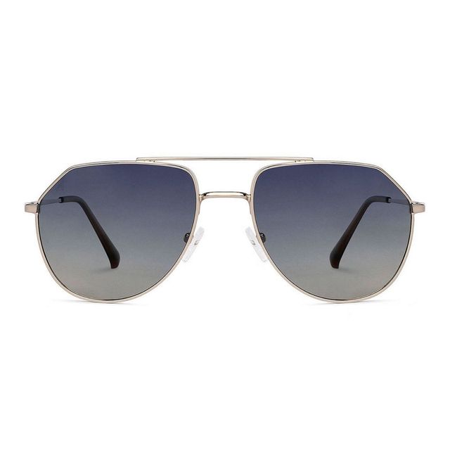 Assembly Verve Duffle Travel Bag | Water Resistant - Green (1pc) & Vincent Chase By Lenskart Unisex Solid Metal Aviator Sunglasses | Black And Gold - L (1pc) Combo