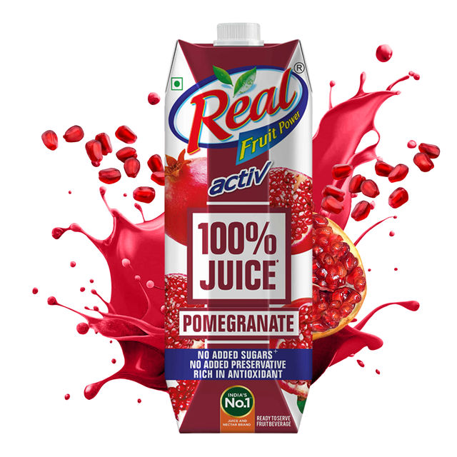 Real Activ 100% Juice - Pomegranate 1 l Combo