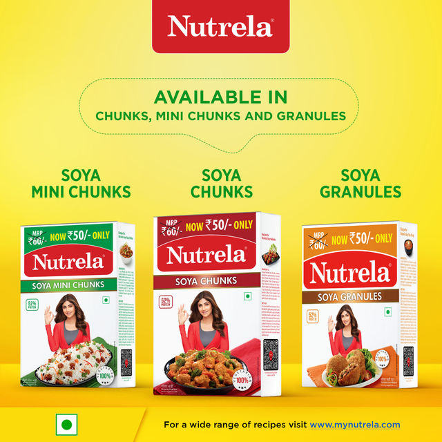 Nutrela 100% Vegetarian Soya Chunks
