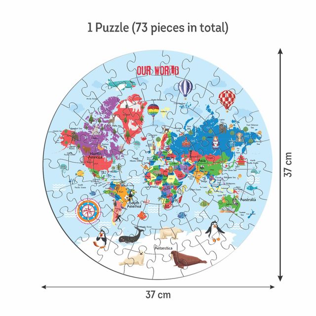 Sterling World Map Puzzle Game