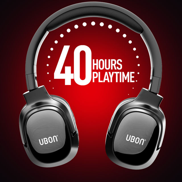 UBON HIP-HOP Series V5.3 Wireless Headphones | 40H Playtime | 300mAh Battery | 10 m Range