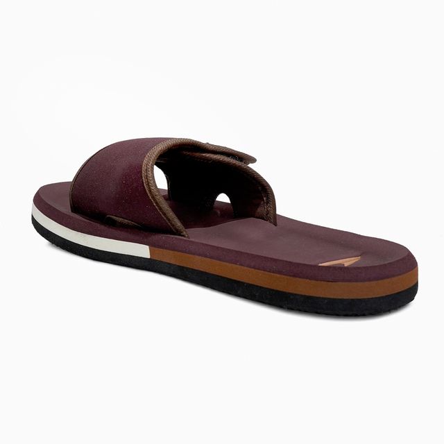 Asian Men's Fabrication Slides | AFG-706 | Brown and Tan - UK 10