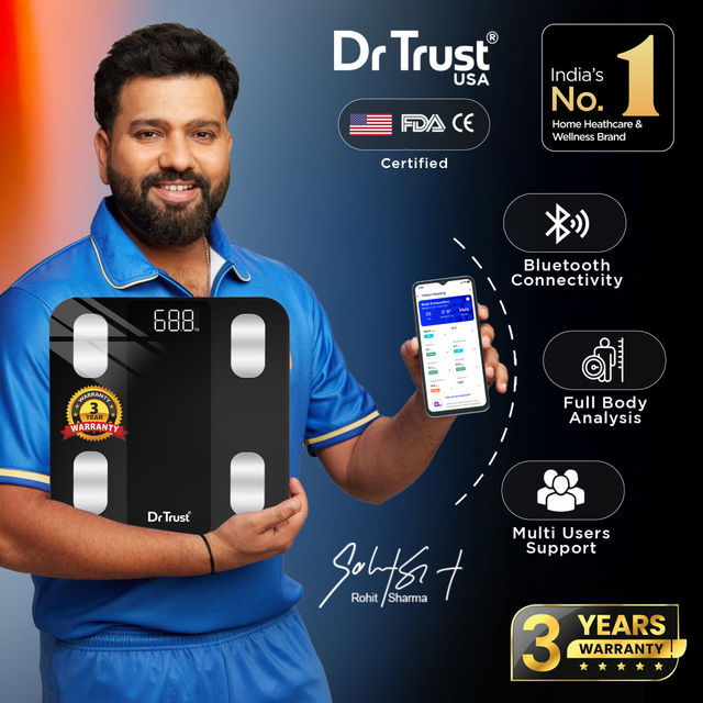 Dr Trust Usa 526 Bmi Weighing Scale With App Sync,Bluetooth Digital Weight Scale& Body Fat Analyzer