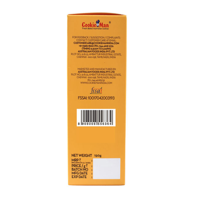 CookieMan Choco Chunk Flavoured Biscuits| Artificial Flavour-free