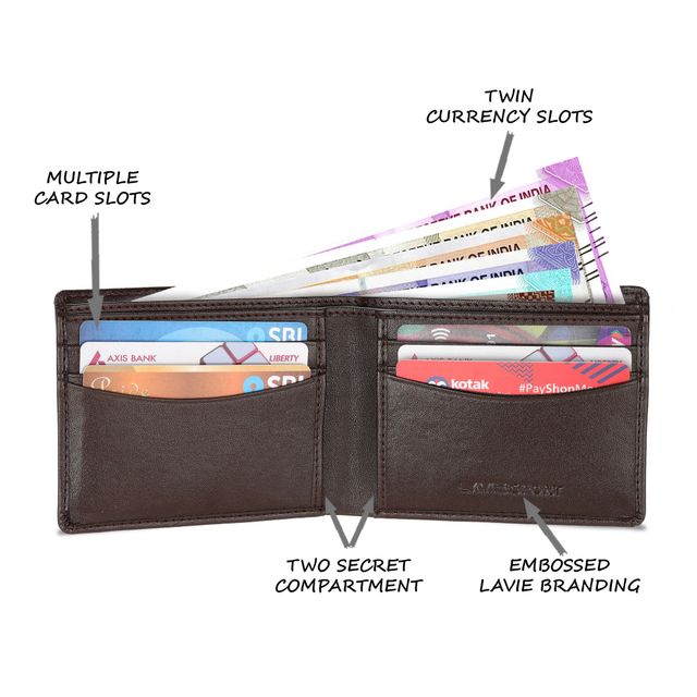 Lavie Sport Men's Faux Leather Wallet | Brown