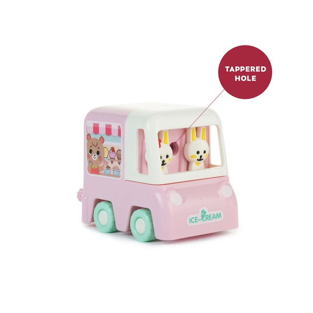 Qips Car Shaped Rotary Machine Pencil Sharpener - 308 Pink