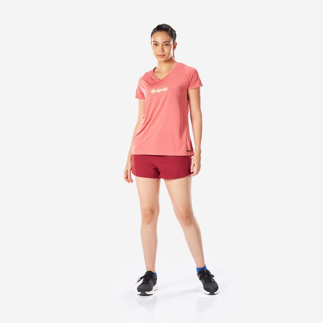 Kiprun By Decathlon | Women Running & Trail Running Breathable Shorts - Maroon, S