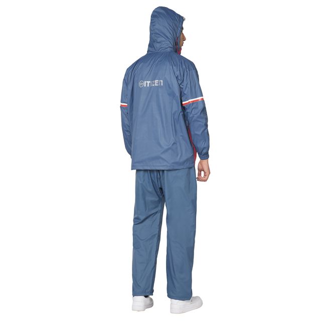 Buy Citizen Reversible Series Raincoat With Pant - Blue -CR016-XL
