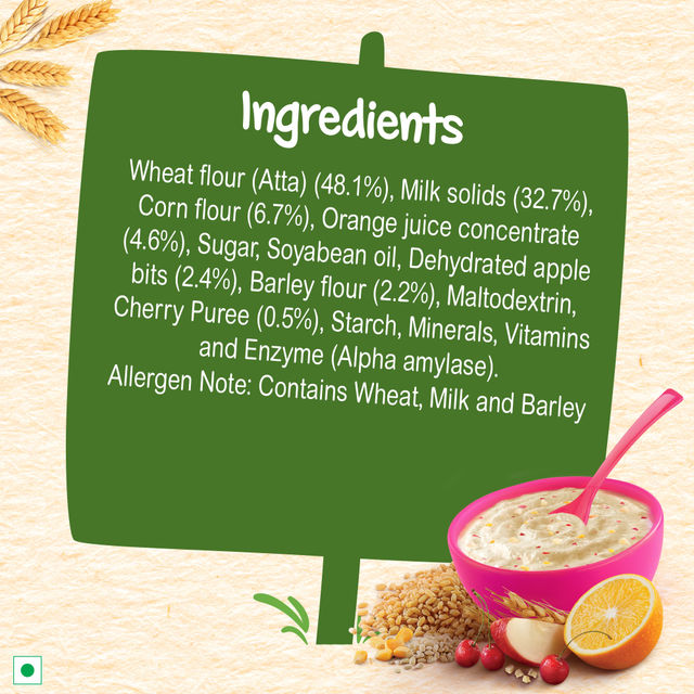 Nestle CERELAC Multigrain & Fruits Baby Food Cereal (Source of Iron & Protein, 12 -24 Months)