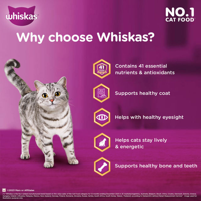 Whiskas Adult Chicken Flavour Dry Cat Food