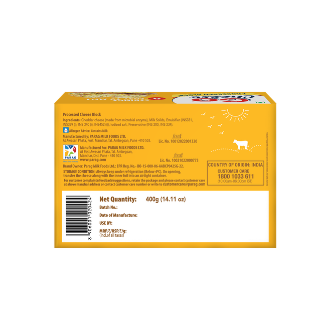 Go Cheese Processed- Block
