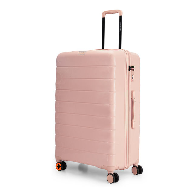 Nasher Miles Vienna Check-In Hard Sided Polypropylene 28 Inch|75 cm Trolley Bag - Peach