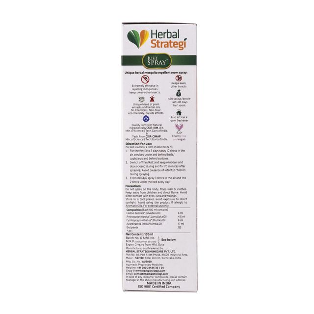 Herbal Strategi Mosquito Repellent Room Spray